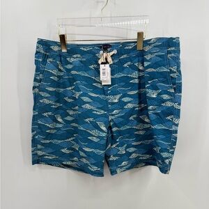 Johnnie-O Boardshorts Swim Trunks Surf Mens Size 2XL‎ Surf Beach Blue MSRP $89